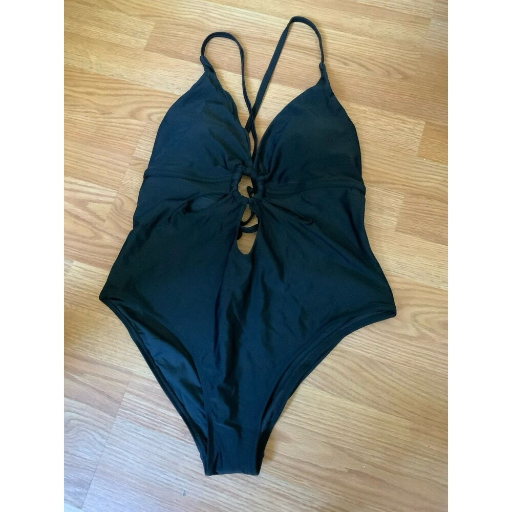 Sexy One Piece Black Swimsuit Size XL Unbranded NWOT